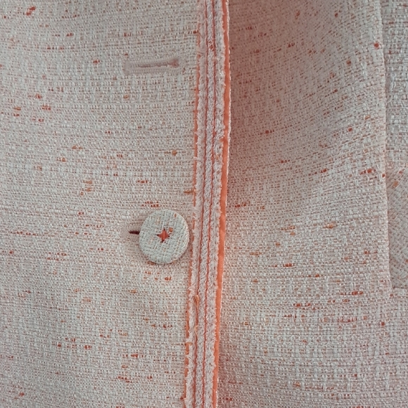 Vintage New Nipon Boutique Petite  Pink Peach Skirt Set Sz 2 - Picture 5 of 13